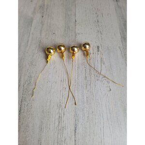 Vintage Mercury Golden Ball glass tree branch ornament xmas set